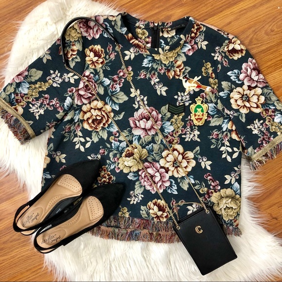 Zara Tops - Zara Multi Color Floral Top